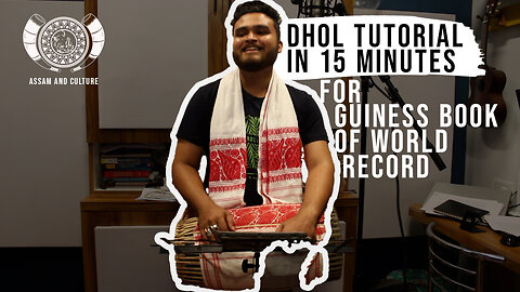 Mega Bihu Event Dhol or palos Tutorial for Guinness World Records | বিহু ঢোল বাদন | Ridip Tukaria