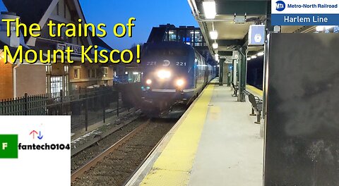 Harlem Line train action at Mount Kisco Station! (M7A, M3A, P32AC-DM)