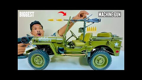 RC Big Modified Military Jeep Unboxing & Testing - Chatpat toy tv