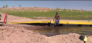 Low water levels at Lake Mead raise concerns among visitors