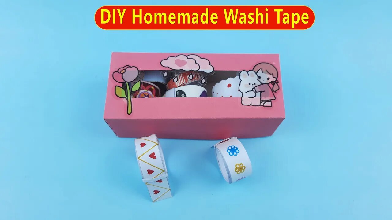 Diy Homemade Washi Tape Journal Washi Tape Idea Easy Paper Crafts