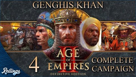 Age of Empires 2: Definitive Edition (PC) Genghis Khan | Full Campaign (No Commentary)