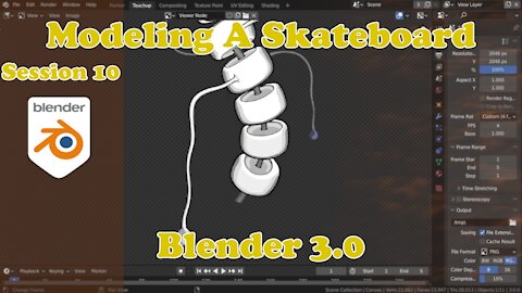Modeling A Skateboard - Blender 3.0 - Session 10
