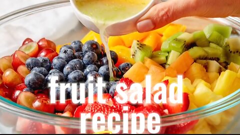 How To Make Best Fruit Salad 😋 Easy Salad