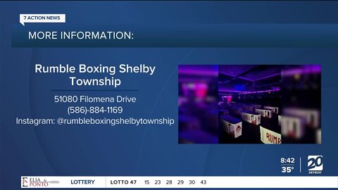 Rumble Boxing in Shelby Township teaching female fitness & empowerment