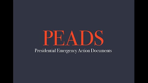 The Presidential Emergency Action Documents. 👍🙂💥💥💥💥💥💥 Why did the the MSM