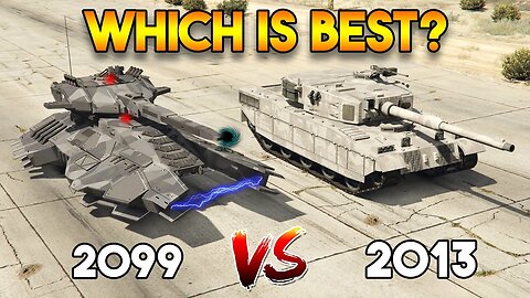 GTA5 ONLINE: 2013 RHINO TANK VS 2099 FUTURE TANK ( WHICH IS BEST? )