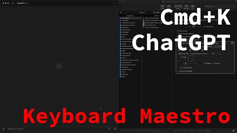 Add Cmd-K to macOS ChatGPT w/ Keyboard Maestro