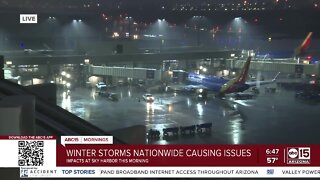 Winter storms impacting travel across the country