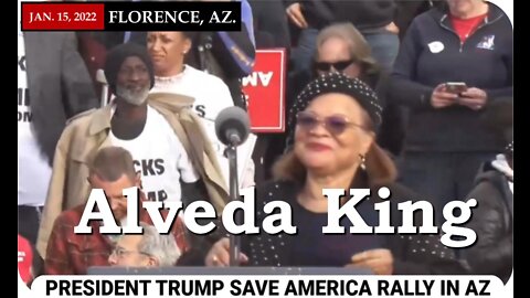 Alveda King at Trump's election fraud rally in Florence Arizona 1/15/2022