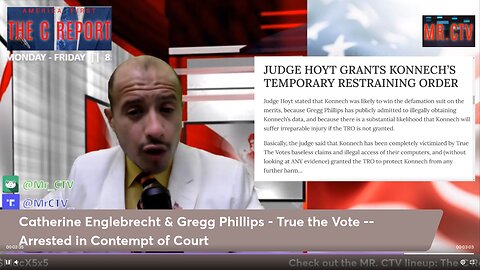 Konnech's TRO Against True the Vote - Granted! ~ Judge Hoyt