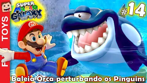 ⭐️ Super Mario Galaxy #14 - Achei que era um TUBARÃO, mas era um Baleia Orca kkkkk