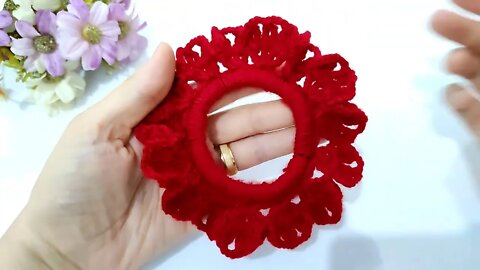 How to make a crochet hair ties - crafting wheel.