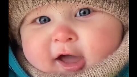 Cute Baby in Happy mood. Wow what a beautiful baby