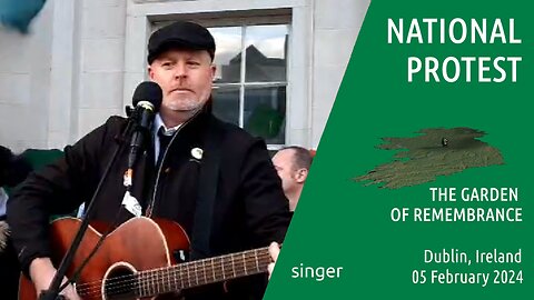 singer - National Protest, Dublin , Ireland - 05 Feb 2024