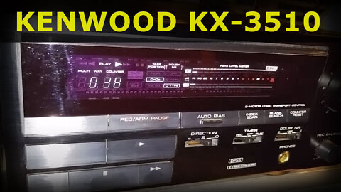 Kenwood KX-3510 - Vintage Auto Reverse Stereo Cassette Deck Dolby B, C, Hx-Pro review