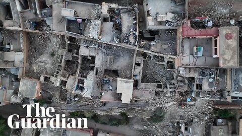Morocco earthquake: drone footage shows scale of destruction in village of Moulay Brahim