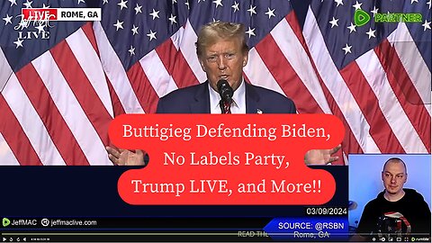 Buttigieg Defending Biden, No Labels Party, Trump LIVE, and More!!