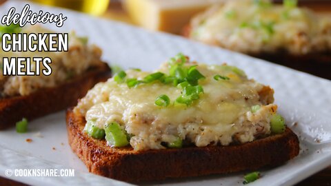 Dreamy Cheesy Chicken Melts