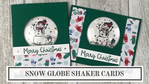 Snow Globe Shaker Card (Snowman Season Stamp Set)