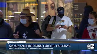 Arizonans preparing ahead of the Thanksgiving holiday next week