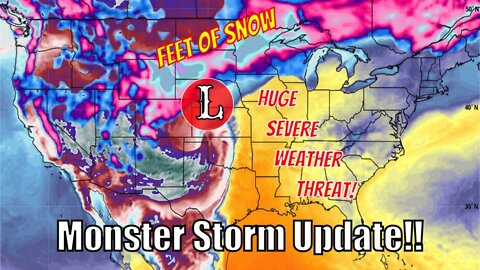 Next Monster Storm Bringing Feet Of Snow & Huge Severe Weather Threat!