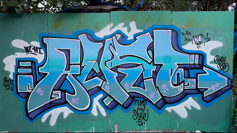 Painting Graffiti Letters Timelapse