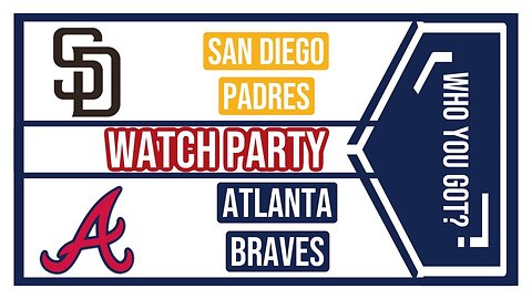 Join The Excitement: Atlanta Braves vs San Diego Padres game 3 Live Watch Party