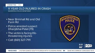 11-year-old injured in hit and run crash