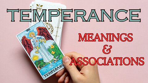 Temperance tarot card - Meanings and associations #tarot #temperance #tarotary #tarotcards