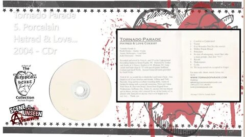 Tornado Parade - Hatred & Love Coexist - 5. Porcelain. (2004 CD) Mt. Pleasant, MI Metal.