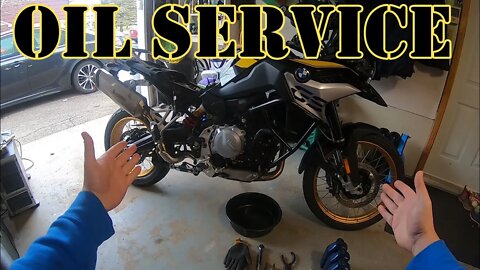 BMW F850 GS OIL SERVICE PART 1