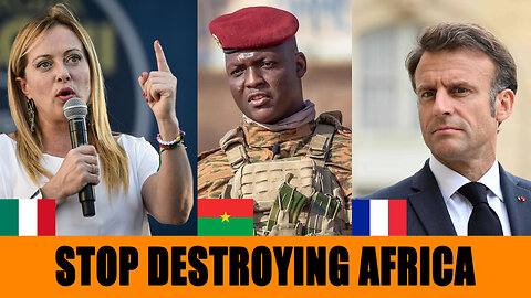 Stop Destroying Africa - Giorgia Meloni exposes Emmanuel Macron
