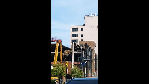 Easton parking deck demolition