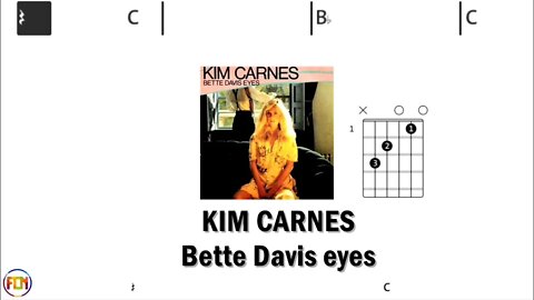KIM CARNES Bette Davis eyes - (Chords & Lyrics like a Karaoke) HD