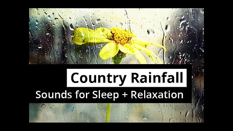 RAINFALL Sleep Sounds with Distant Thunder - RAIN for 5 HOURS