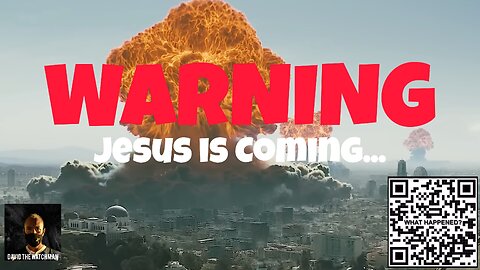 I'm not here to convince you Jesus is coming; I'm WARNING you Jesus is coming.
