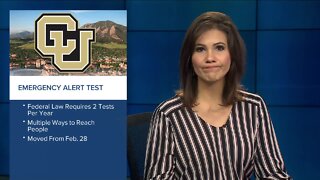 CU Boulder testing emergency alert system today