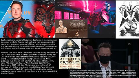 Baphomet | Why Did President Truman Install a Baphomet-Themed Mirror In the White House In 1946? Separating the Sheep & the Goats? | Elon Musk, Grimes (Mother of Two Elon MuskChildren), AI, Baphomet, Aleister Crowley & Yuval Noah Harari