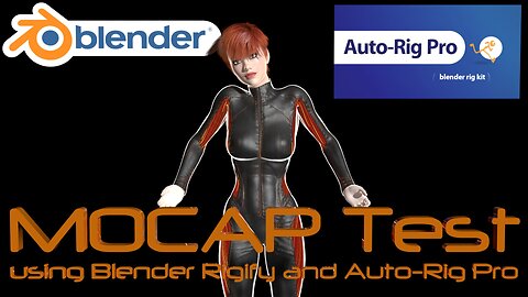 Blender MOCAP Test Using Auto-Rig Pro (animation)