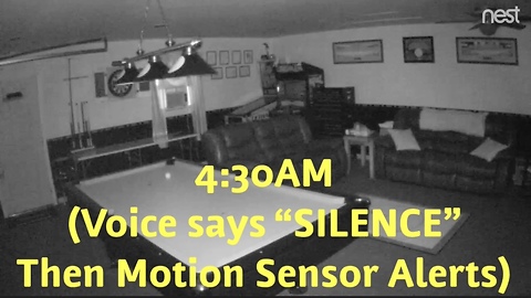 Menacing Paranormal Voice Captured On Nest Cam