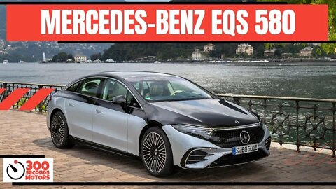 MERCEDES-BENZ EQS 580 4MATIC silver and black the most luxury electric car
