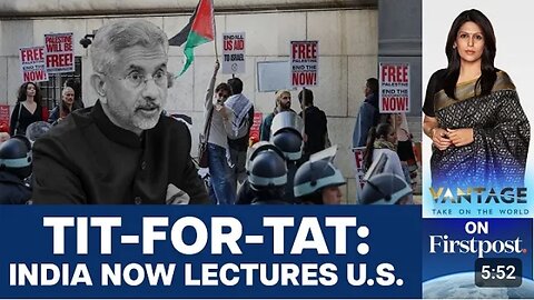 India's advice to US over Gaza protest in colleges | Watch