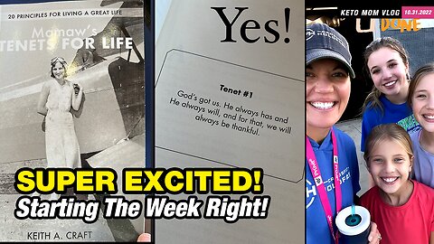 Excited With A New Book! And Starting the Week Right | KETO Mom Vlog