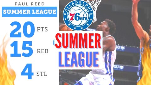 Sixers Summer League - Paul Reed DOMINATES Memphis. (Sixers vs. Grizzlies)