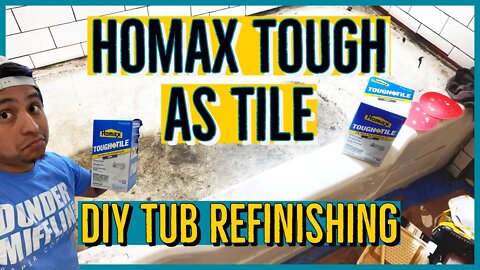 How To Restore an Old Bathtub For Under $60!!! | Homax Tough as Tile Refinishing Kit