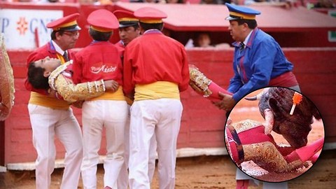 Enorme cornada deja a un torero con su ano destrozado, pero el sujeto aún no aprendió NADA