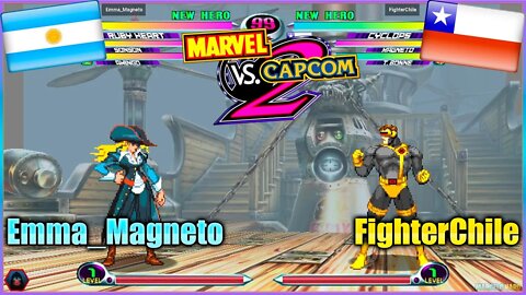 Marvel Vs. Capcom 2 New Age of Heroes (Emma_Magneto Vs. FighterChile) [Argentina Vs. Chile]