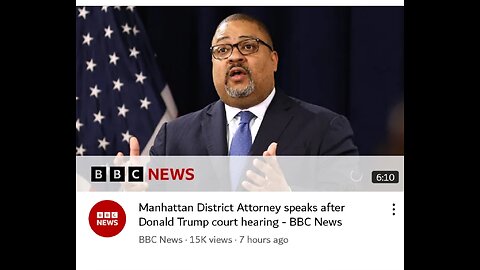 Manhattan District Attorney speaks after Donald Trump court hearing - BBC News