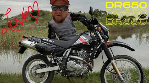 I love my Suzuki DR650 (bars and grips)